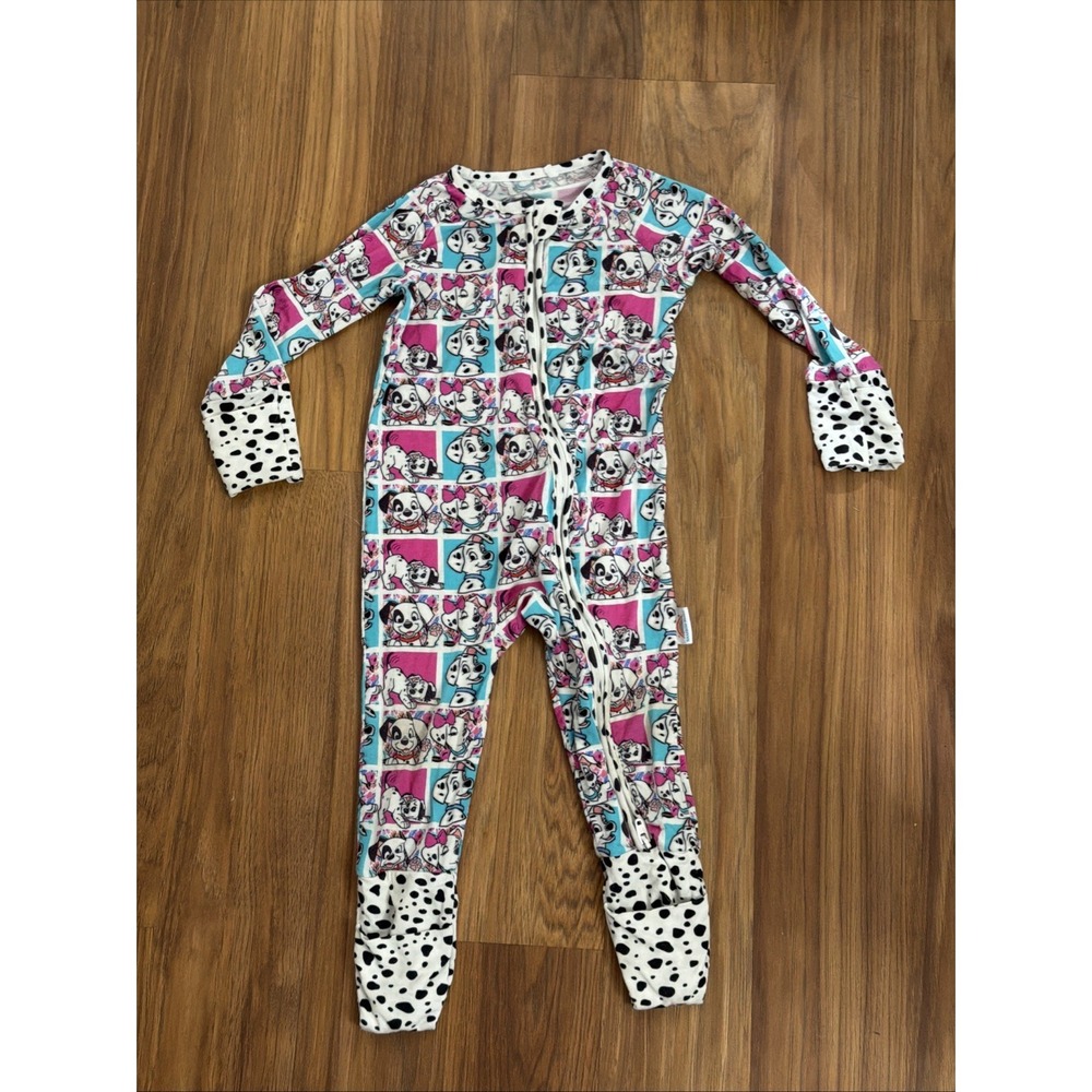 Bamboo Bliss Baby Girls 3-6 Months Disney 101 Dalmatians Puppy Footie Sleeper PJ